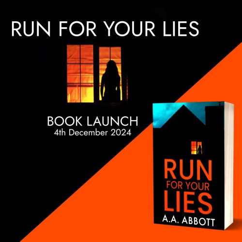 Watch the replay for the book launch of stunning psychological thriller Run For Your Lies on 4 December 2024